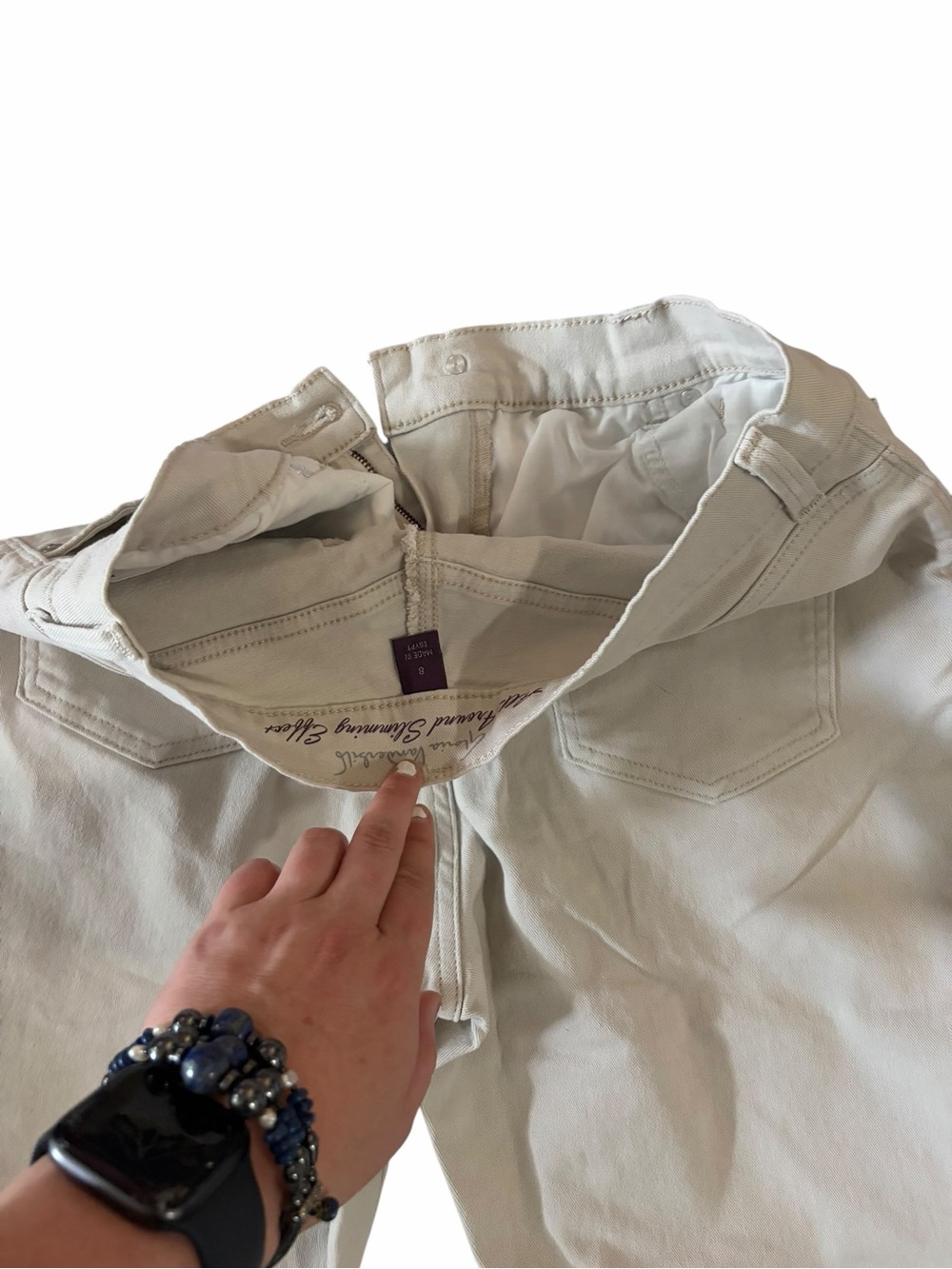 Gloria Vanderbilt Light Beige Slimming Effect Pants - Picture 7 of 8